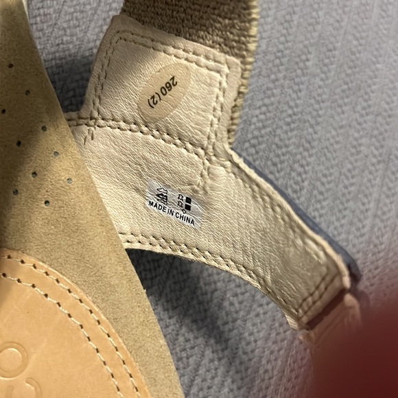 Ecco blue leather sandals with straps size 41/10 comfortable wide strap - Picture 8 of 11